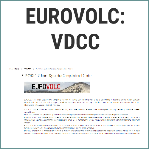 EUROVOLC: Volcano Dynamics Computational Centre